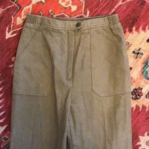 Vintage high waisted cotton/poly pant